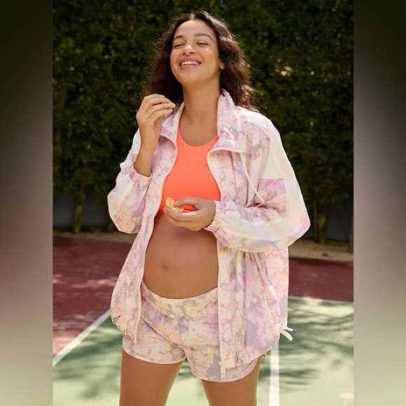 Free People Movement x Hatch Under The Sun Maternity Zip Up Windbreaker Jacket M